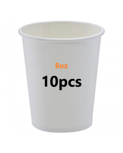 8 oz paper cups | 10 pcs