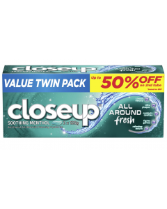 Close up Value Twin pack Soothing Menthol | 2x 125g