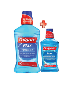 Colgate Plax Peppermint | 500ml  + Free Plax Peppermint | 250ml