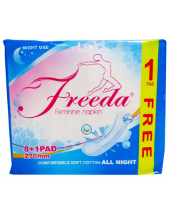 Freeda Soft Cotton Night use with Wings | 8+1 Free