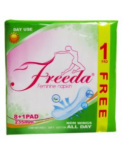 Freeda Soft Cotton Non Wings All Day | 8+1 Free
