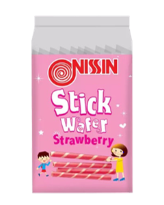 Nissin Strawberry Wafer Stick | 10's
