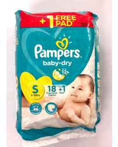 Pampers Baby Dry 18+1 Free | Small 
