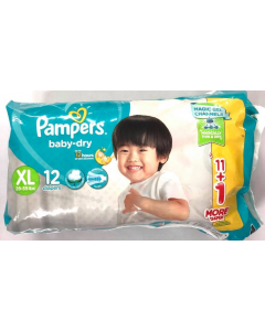 Pampers Baby Dry 11+1 Free | XL