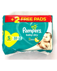 Pampers Baby Dry 38+2 Free | Small